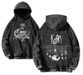 Distressed Gothic Anime Hoodie With Oversized Vintage Streetwear Style