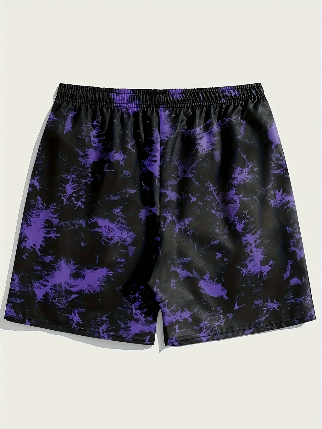 Men's Graphic Print Athletic Shorts with Relaxed Fit and Casual Beachwear Style