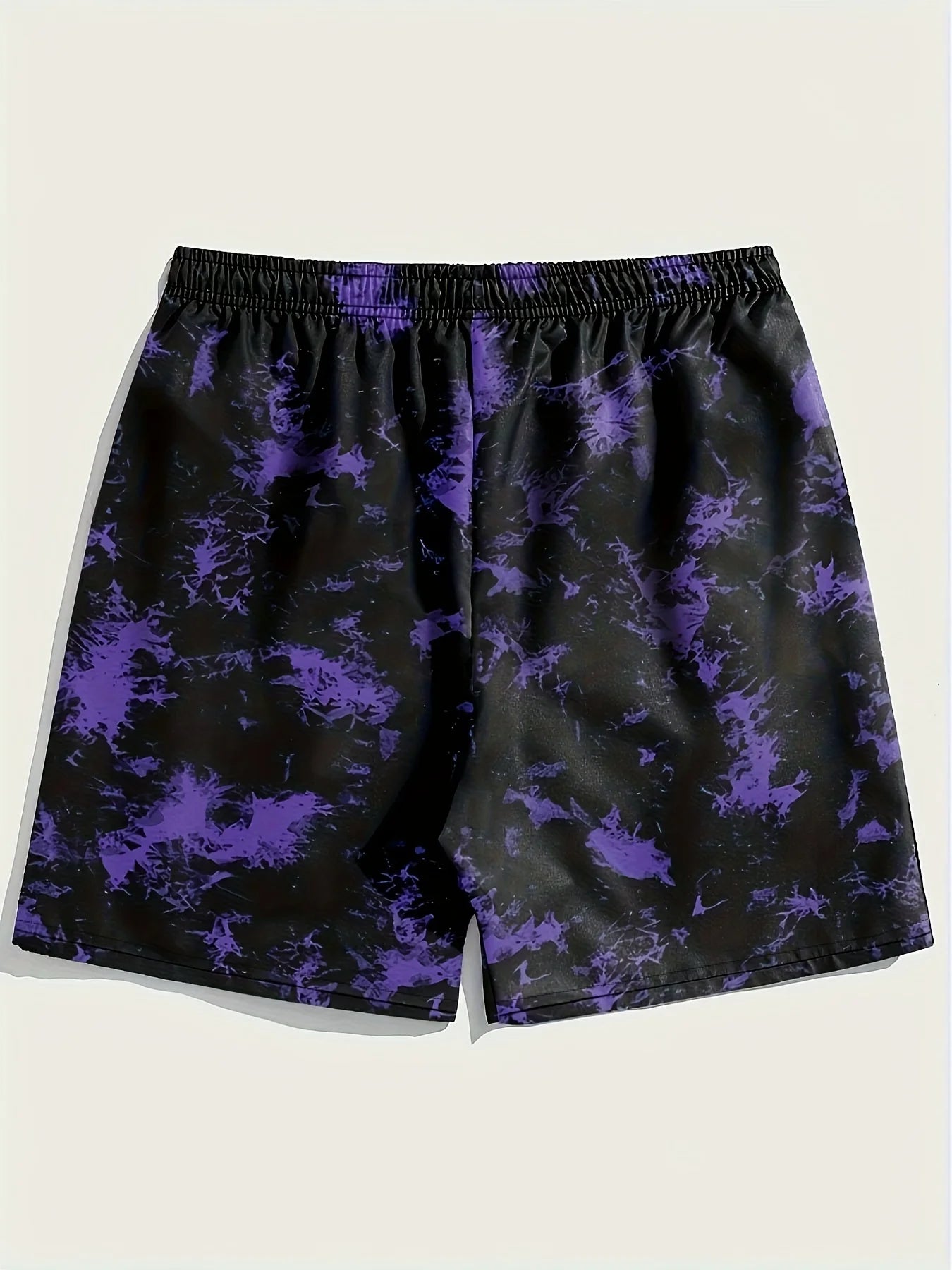 Men's Graphic Print Athletic Shorts with Relaxed Fit and Casual Beachwear Style