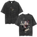 Anime Goth Manga Streetwear Oversized Graphic Washed Cotton T-Shirt