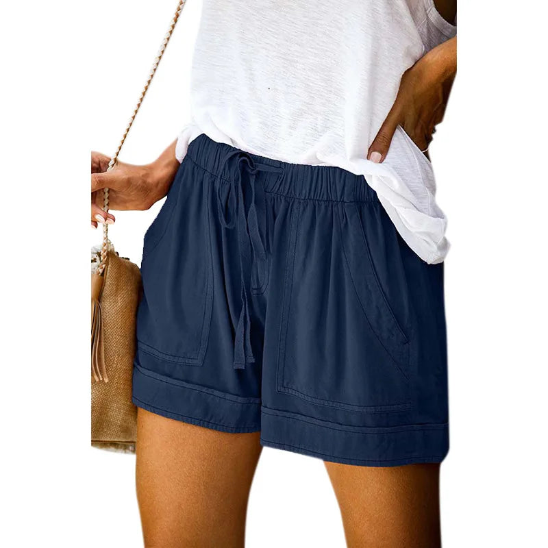 Women's Quick Dry Drawstring Athletic Shorts with Relaxed Fit and Comfortable Everyday Design