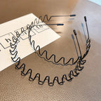 Minimalist Wavy Metal Headband Alternative Streetwear Hair Accessory
