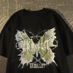 Vintage Inspired Streetwear Graphic T-Shirt with Layered Abstract Artwork and Relaxed Fit