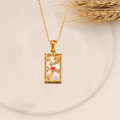 Mystic Card Pendant Necklace for Gothic and Alternative Styling