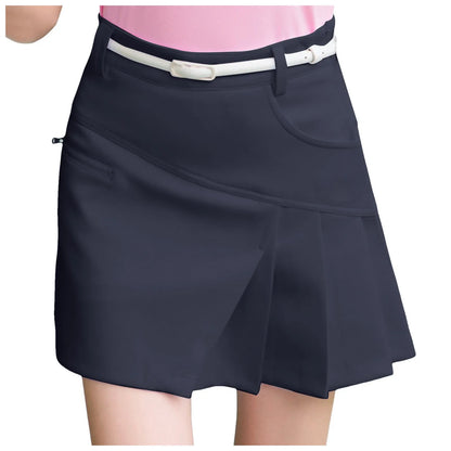 High Waist Asymmetrical Wrap Mini Skirt with Side Zip Streetwear Design