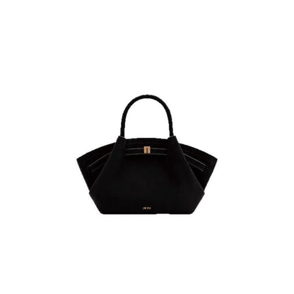 Structured Dumpling Tote Bag with Top Handle Large Capacity Design