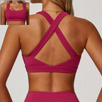 Structured Front-Zip High-Impact Sports Bra with Racerback Support