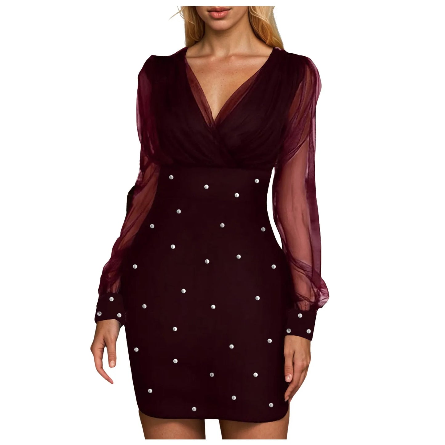 Pearl Detail Gothic Mini Dress with Manga Party Aesthetic
