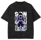 Retro Manga Warrior Oversized Streetwear Vintage Casual Graphic T-Shirt