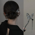 Celestial Moon Tassel Hair Stick Vintage Gothic Statement Hair Accessory