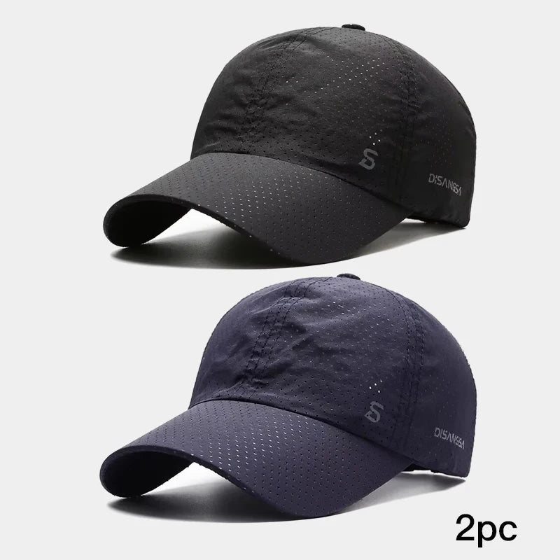 Lightweight Quick Dry Baseball Cap Adjustable Curved Brim Outdoor Performance Hat