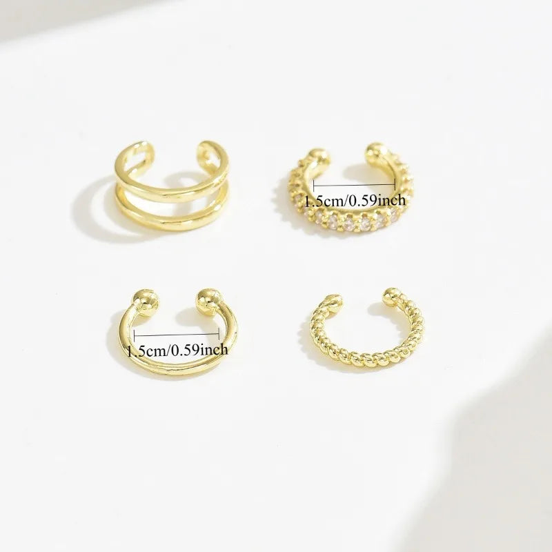 Minimalist Multi Band Ear Cuff for Modern Alternative Fashion Looks