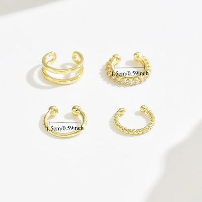 Minimalist Multi Band Ear Cuff for Modern Alternative Fashion Looks