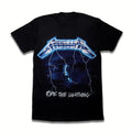 Vintage Skull Graphic Cotton T-Shirt with Distressed Streetwear Artwork Design