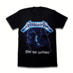 Vintage Skull Graphic Cotton T-Shirt with Distressed Streetwear Artwork Design