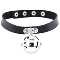 Alternative Bell Pendant Collar Choker Necklace for Gothic Punk Fashion