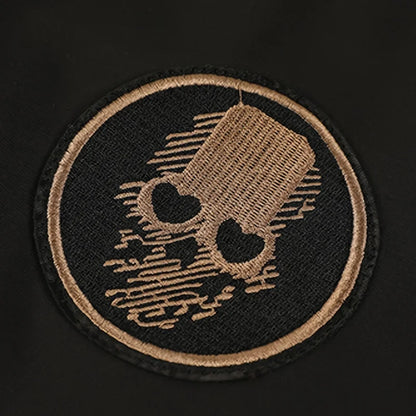 Men's Embroidered Bomber Jacket with Varsity-Inspired Streetwear Silhouette