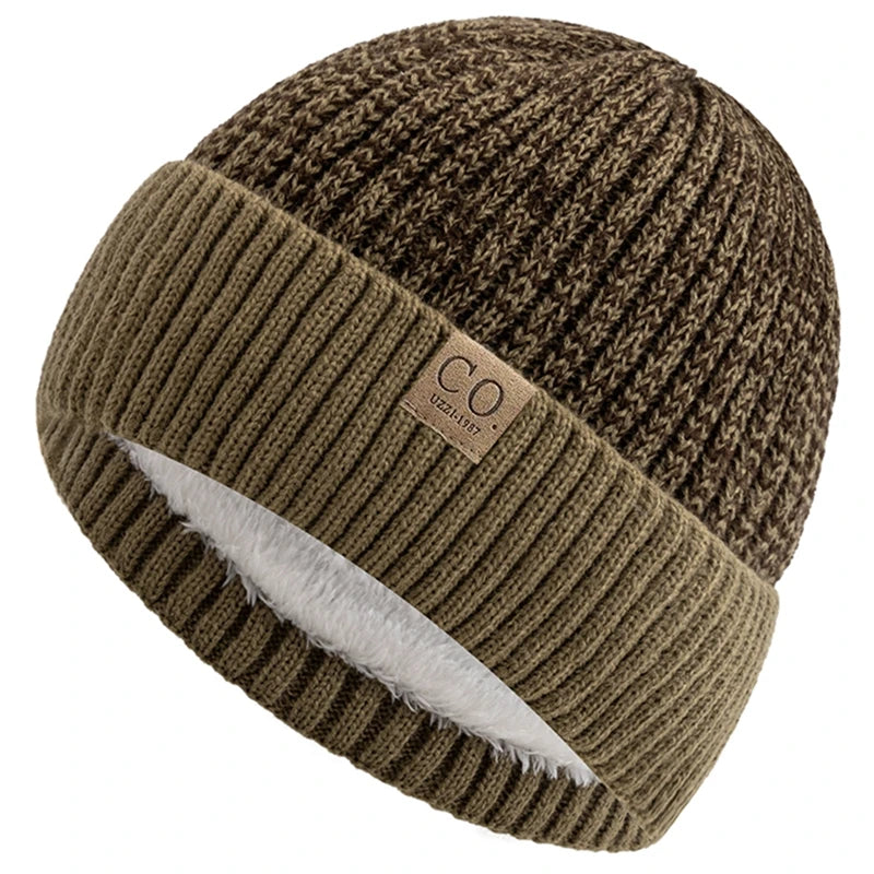 Fleece Lined Acrylic Ribbed Knit Beanie for Everyday Winter Streetwear and Outdoor Comfort