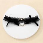 Lace Cross Heart Thigh Garter Gothic Alternative Fashion Accessory