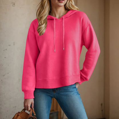 Women's Oversized Pullover Hoodie with Side Zip Detail Relaxed Streetwear Everyday Sweatshirt