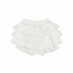Tiered Ruffle Mini Skirt with Elastic Waist Balletcore Streetwear Silhouette