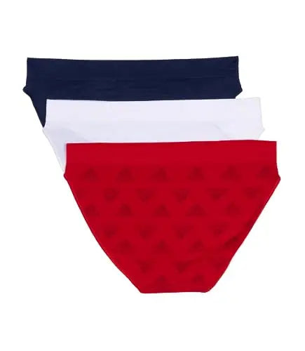 3-Piece Women’s Seamless Bikini Panties Set with Smooth-Looking Silhouette, Assorted Solid Colors and Minimal Everyday Design