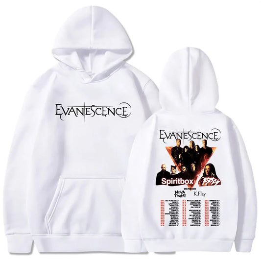 Vintage Tour Graphic Hoodie with Relaxed Streetwear Fit and Back Artwork