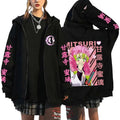 Anime-Inspired Retro Manga Zip Hoodie with Japanese Streetwear Artwork