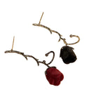Rose Thorn Ear Cuff Clip Earrings for Dark Romantic Alternative Styling