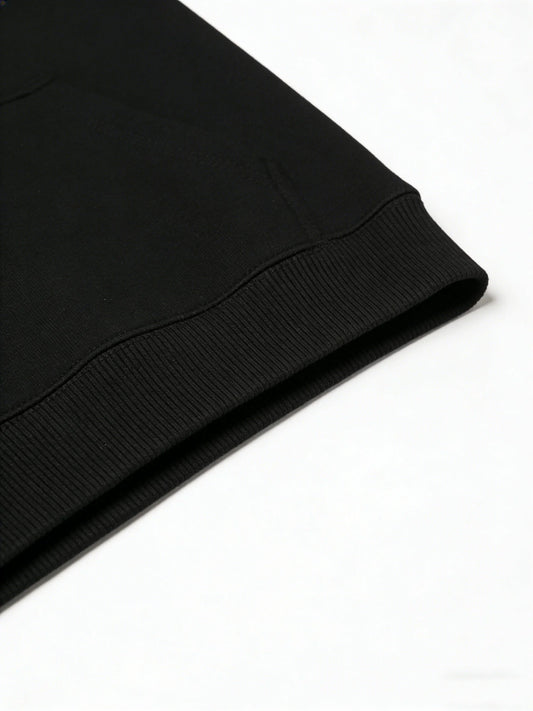 Minimalist Anime Calligraphy Hoodie with Manga-Inspired Streetwear Artwork