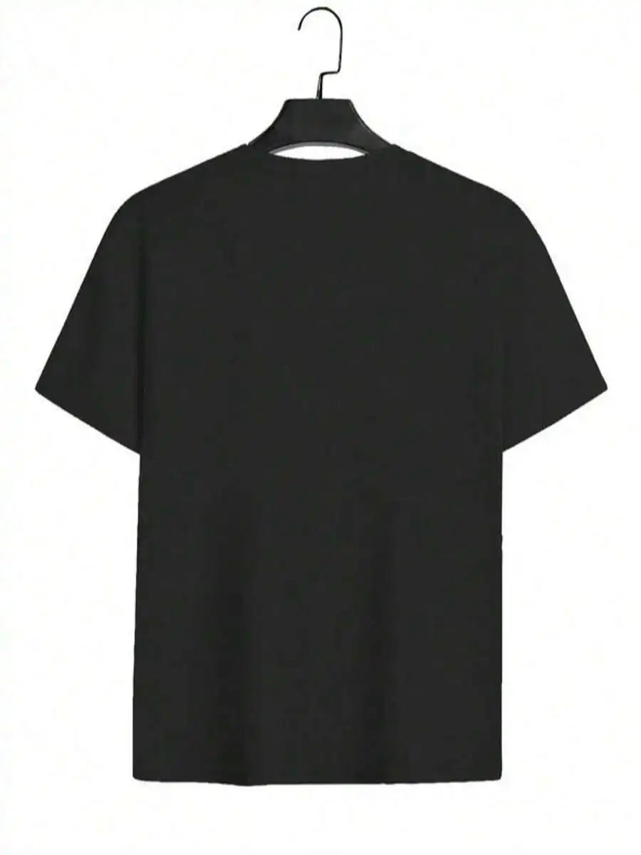 Anime Goth Glitch Graphic Oversized Streetwear T-Shirt with Retro Manga Aesthetic