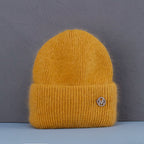 Soft Rabbit Fur Knit Beanie for Everyday Casual Outdoor Winter Fashion and Comfort Style