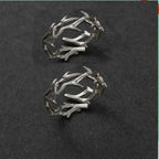 Thorn Wrapped Open Ring for Gothic Punk and Dark Romantic Fashion