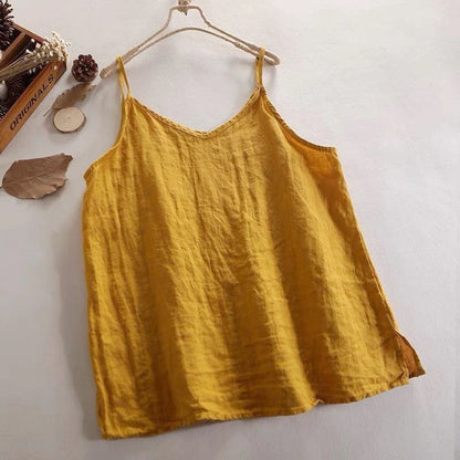 Relaxed V-Neck Camisole Tank Top with Lightweight Everyday Streetwear Styling