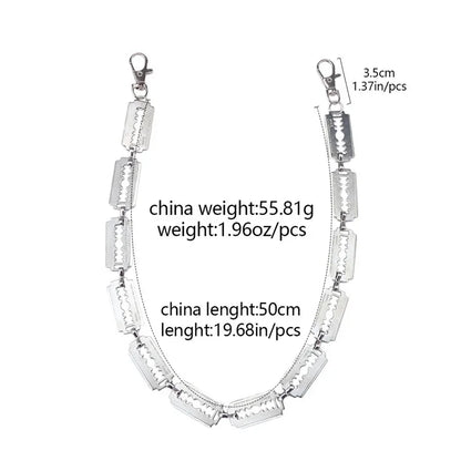 Industrial Link Waist Chain for Punk, Grunge and Alternative Streetwear Styling