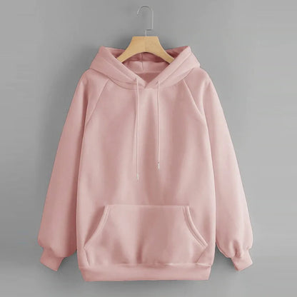 Women's Minimalist Oversized Pullover Hoodie Relaxed Casual Streetwear Everyday Essential Sweatshirt