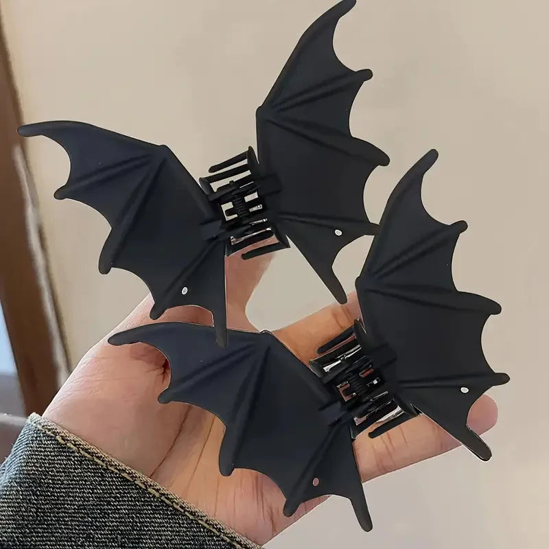 Gothic Bat Wing Hair Claw Clip Alternative Statement Hairstyle Accessory