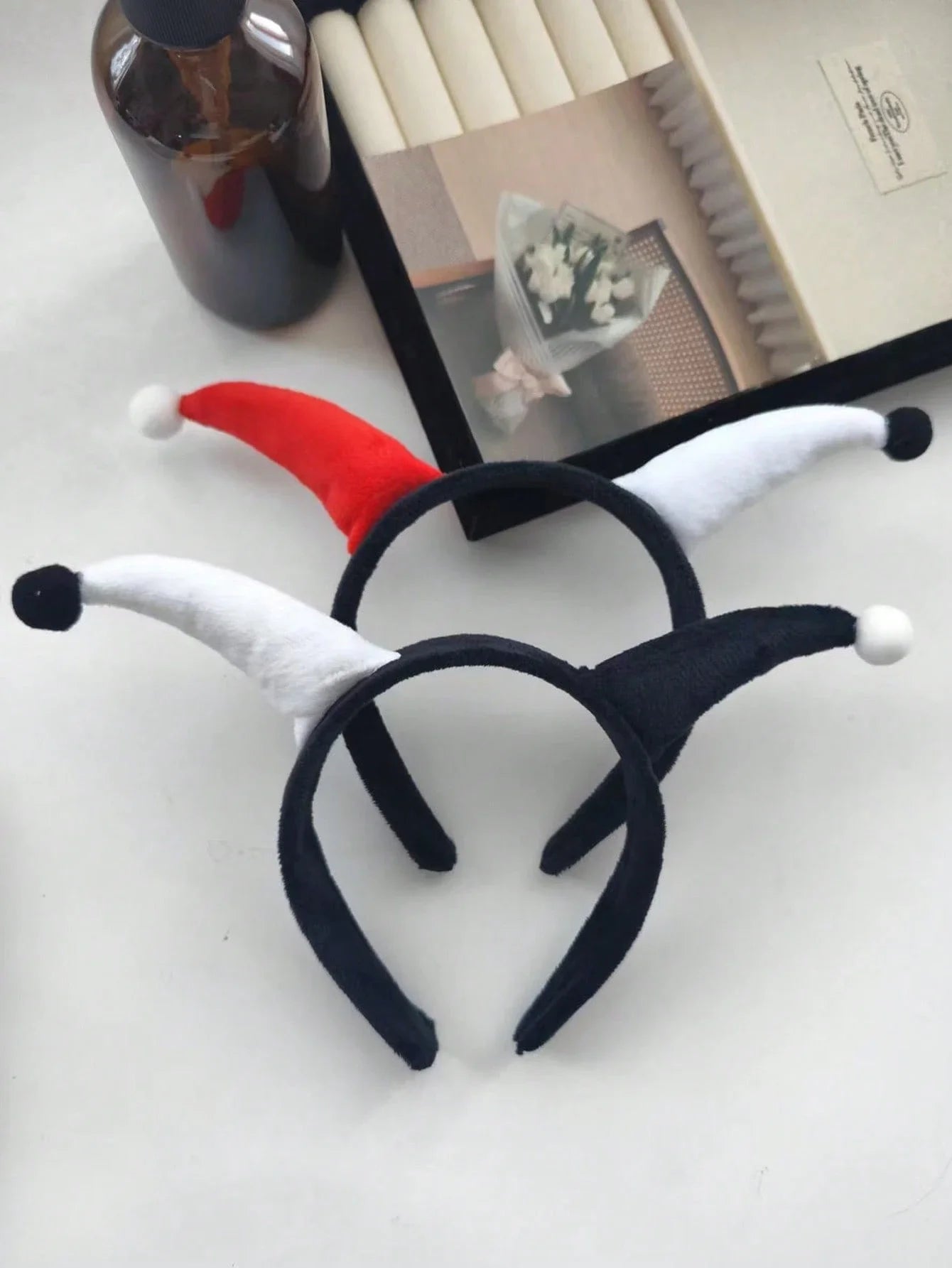 Harlequin Horn Headband Gothic Carnival Inspired Statement Hair Accessory
