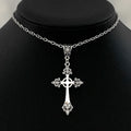 Vintage Cross Pendant Necklace for Gothic Grunge and Alternative Fashion