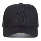 Embroidered Mesh Baseball Cap Adjustable Curved Brim Casual Streetwear Trucker Style Hat