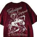 Oversized Streetwear Graphic Cotton T-Shirt with Abstract Sketch Artwork and Urban Casual Style
