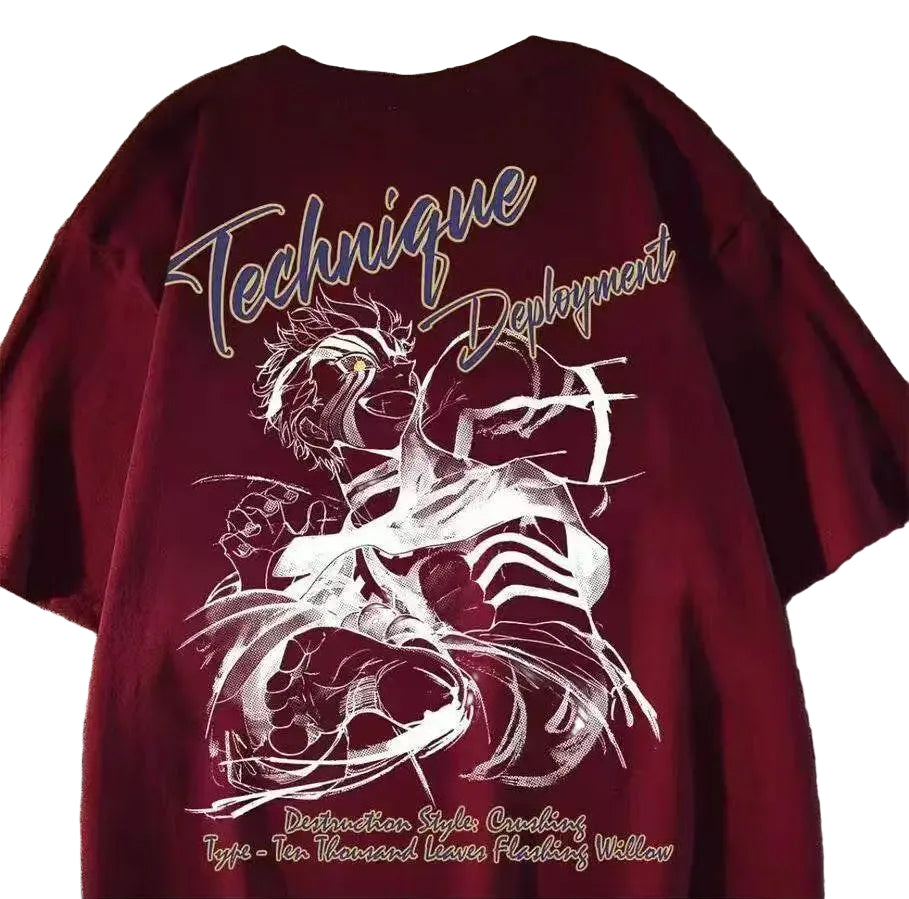 Oversized Streetwear Graphic Cotton T-Shirt with Abstract Sketch Artwork and Urban Casual Style