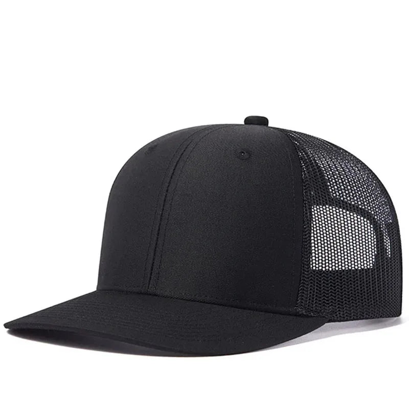Unisex Breathable Trucker Baseball Cap with Mesh Back for Casual Outdoor Everyday Wear