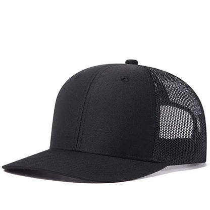 Unisex Breathable Trucker Baseball Cap with Mesh Back for Casual Outdoor Everyday Wear