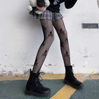 Spider Web Pattern Fishnet Tights Gothic Alternative Fashion Mesh Hosiery