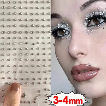 Reusable Faux Piercing Stud Sticker Set for Punk Alternative Styling