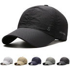 Unisex Quick Dry Baseball Cap with Breathable Design for Outdoor Sports and Everyday Wear