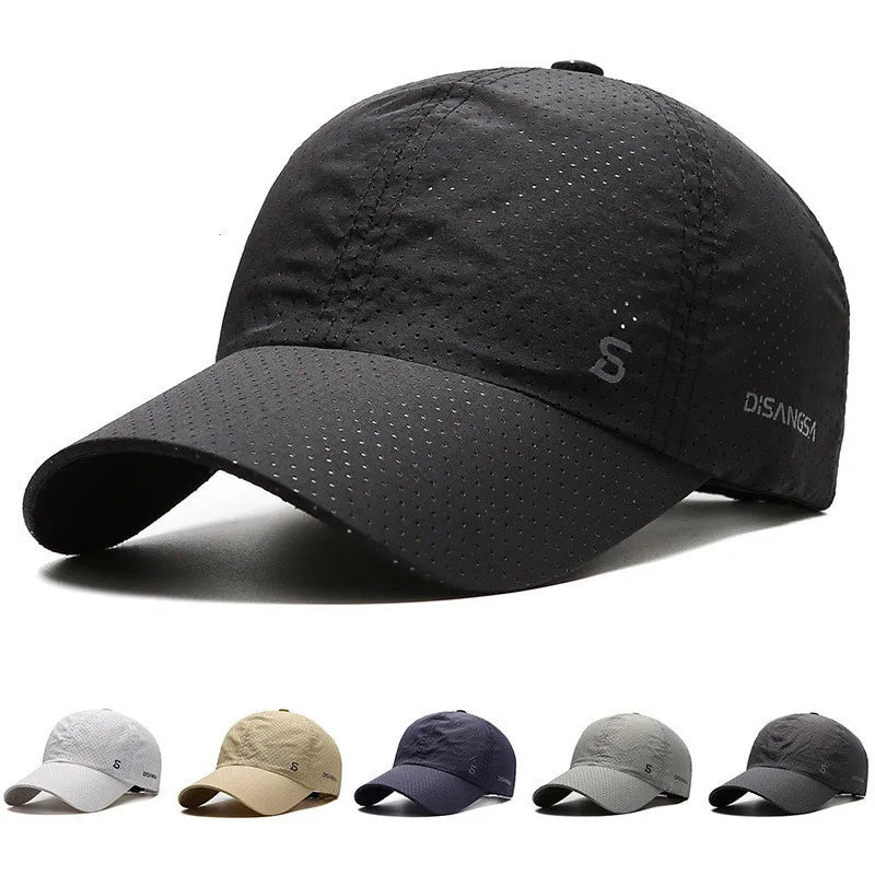 Unisex Quick Dry Baseball Cap with Breathable Design for Outdoor Sports and Everyday Wear