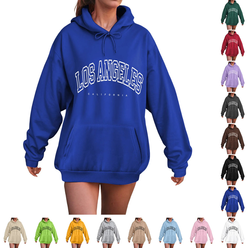 Oversized Collegiate Graphic Hoodie with Relaxed Fit for Everyday Streetwear