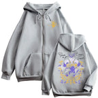 Anime Manga Streetwear Graphic Zip Hoodie With Oversized Urban Aesthetic